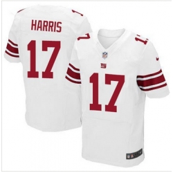 Nike New York Giants #17 Dwayne Harris White Men 27s Stitched NFL Elite Jersey