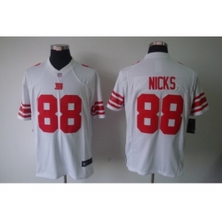 Nike New York Giants 88 Hakeem Nicks White Limited NFL Jersey