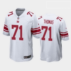 men andrew thomas new york giants white game jersey 2020 