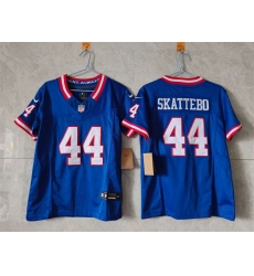 Youth New York Giants 44 Cam Skattebo Blue 2025 Draft F U S E Throwback Untouchable Limited Stitched Jersey Youth New York Giants 44 Cam Skattebo Blue 2025 Draft F U S E Throwback Untouchable Limited Stitched Jersey