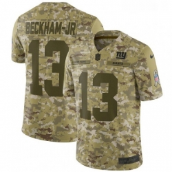 Youth Nike New York Giants 13 Odell Beckham Jr Limited Camo 2018 Salute to Service NFL Jersey