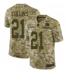 Youth Nike New York Giants 21 Landon Collins Limited Camo 2018 Salute to Service NFL Jersey