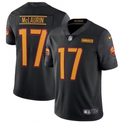 Men Washington Commanders 17 Terry McLaurin Black Vapor Limited Stitched Football Jersey