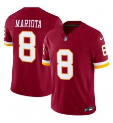 Men Washington Commanders  8 Marcus Mariota Burgundy 2026 F U S E  Vapor Limited Stitched Football Jersey