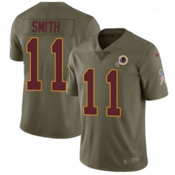 Mens Nike Washington Redskins 11 Alex Smith Limited Olive 2017 Salute to Service NFL Jersey