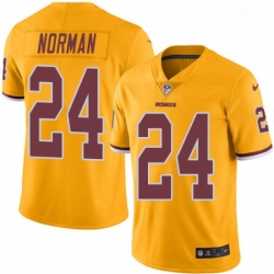 Mens Nike Washington Redskins 24 Josh Norman Limited Gold Rush Vapor Untouchable NFL Jersey