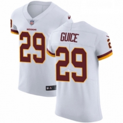 Mens Nike Washington Redskins 29 Derrius Guice White Vapor Untouchable Elite Player NFL Jersey