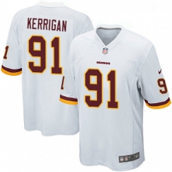 Mens Nike Washington Redskins 91 Ryan Kerrigan Game White NFL Jersey