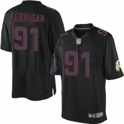 Mens Nike Washington Redskins 91 Ryan Kerrigan Limited Black Impact NFL Jersey