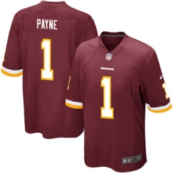 Men's Washington Redskins Da'Ron Payne Nike Burgundy 2018 NFL Draft First Round Pick Elite Jersey