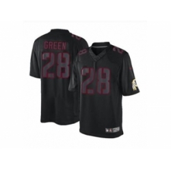 Nike Jerseys Washington Redskins #28 Green black[Impact Limited]