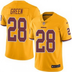 Nike Redskins #28 Darrell Green Gold Mens Stitched NFL Limited Rush Jersey