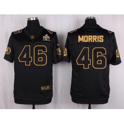 Nike Redskins #46 Alfred Morris Black Mens Stitched NFL Elite Pro Line Gold Collection Jersey