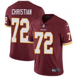 Nike Redskins #72 Geron Christian Burgundy Red Team Color Mens Stitched NFL Vapor Untouchable Limited Jersey