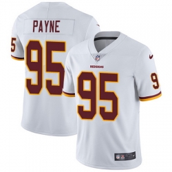 Nike Redskins #95 Da Ron Payne White Mens Stitched NFL Vapor Untouchable Limited Jersey