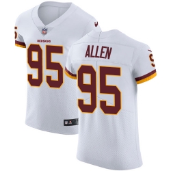 Nike Redskins #95 Jonathan Allen White Mens Stitched NFL Vapor Untouchable Elite Jersey