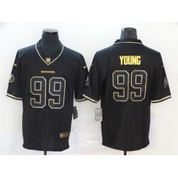 Nike Redskins 99 Chase Young Black Gold Vapor Untouchable Limited Jersey