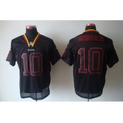 Nike Washington Redskins 10 Robert Griffin III Black Elite Lights Out NFL Jersey