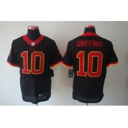 Nike Washington Redskins 10 Robert Griffin III Black Elite NFL Jersey