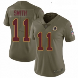 Womens Nike Washington Redskins 11 Alex Smith Limited Olive 2017 Salute to Service NFL Jersey