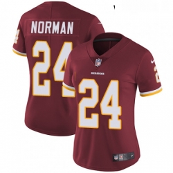 Womens Nike Washington Redskins 24 Josh Norman Burgundy Red Team Color Vapor Untouchable Limited Player NFL Jersey