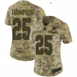 Womens Nike Washington Redskins 25 Chris Thompson Limited Camo 2018 Salute to Service NFL Jersey