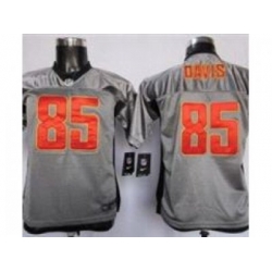 Nike Youth Washington Redskins #85 Vernon Davis Grey Shadow Jerseys