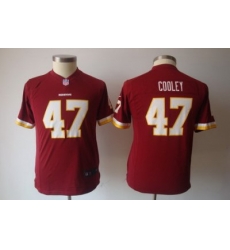 Youth Nike NFL Washington Redskins #47 Chris Cooley Red Jerseys