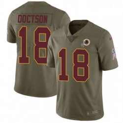 Youth Nike Washington Redskins 18 Josh Doctson Limited Olive 2017 Salute to Service NFL Jersey