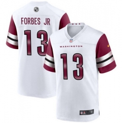 Youth Washington Commanders 13 Emmanuel Forbes 2022 White Stitched Football Jersey