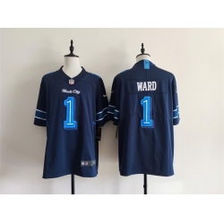 Men Tennessee Titans  1 Cameron Ward Navy 2026  Music City  Rivalries Collection Limited Stitched Football Jersey