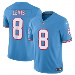 Men Tennessee Titans 8 Will Levis Light Blue 2023 F U S E  Vapor Limited Throwback Stitched Football Jersey