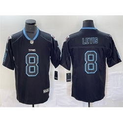 Men Tennessee Titans 8 Will Levis Navy 2018 Lights Out Color Rush Limited Stitched Jersey