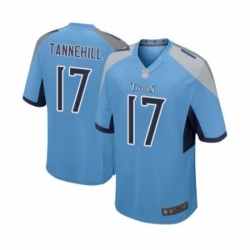 Mens Tennessee Titans 17 Ryan Tannehill Game Light Blue Alternate Football Jersey