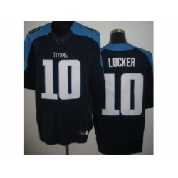 Nike Tennessee Titans 10 Jake Locker Dark Blue Elite NFL Jersey