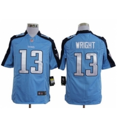 Nike Tennessee Titans 13 Kendall Wright Light Blue Game NFL Jersey