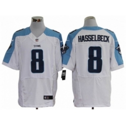 Nike Tennessee Titans 8 Matt Hasselbeck white Elite NFL Jersey