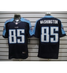Nike Tennessee Titans 85 Nate Washington Dark Blue Elite NFL Jersey