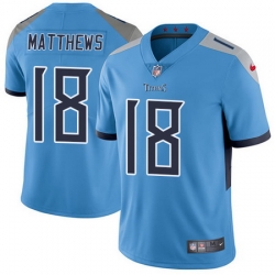 Nike Titans #18 Rishard Matthews Light Blue Team Color Mens Stitched NFL Vapor Untouchable Limited Jersey