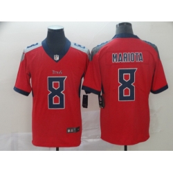 Nike Titans 8 Marcus Mariota Red Inverted Legend Limited Jersey