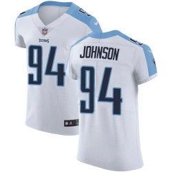 Nike Titans #94 Austin Johnson White Mens Stitched NFL Vapor Untouchable Elite Jersey