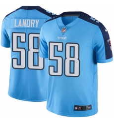 Nike Titans #58 Harold Landry Light Blue Youth Stitched NFL Limited Rush Jersey