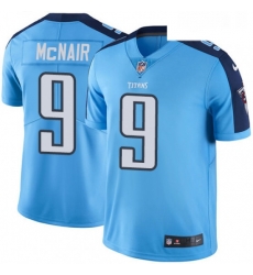 Youth Nike Tennessee Titans 9 Steve McNair Limited Light Blue Rush Vapor Untouchable NFL Jersey