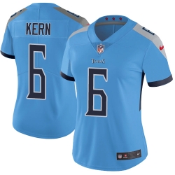 Nike Titans #6 Brett Kern Light Blue Team Color Womens Stitched NFL Vapor Untouchable Limited Jersey