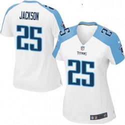 Womens Nike Tennessee Titans 25 Adoree Jackson Game White NFL Jersey