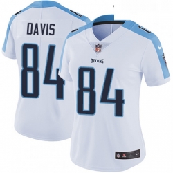 Womens Nike Tennessee Titans 84 Corey Davis White Vapor Untouchable Limited Player NFL Jersey