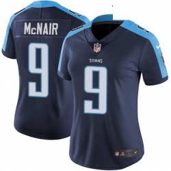 Womens Nike Tennessee Titans 9 Steve McNair Elite Navy Blue Alternate NFL Jersey