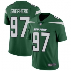 Jets #97 Nathan Shepherd Green Team Color Men Stitched Football Vapor Untouchable Limited Jersey