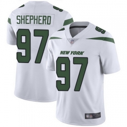 Jets #97 Nathan Shepherd White Men Stitched Football Vapor Untouchable Limited Jersey