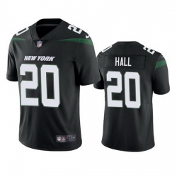 Men New York Jets 20 Breece Hall 2022 Black Vapor Untouchable Limited Stitched Jersey